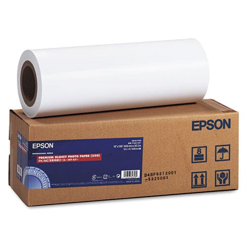 Epson Premium Glossy Photo Paper Roll 3 Core 10 Mil 16 X 100 Ft Glossy White - School Supplies - Epson®