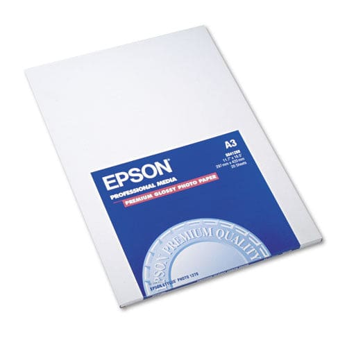 Epson Premium Photo Paper 10.4 Mil 11.75 X 16.5 High-gloss White 20/pack - School Supplies - Epson®