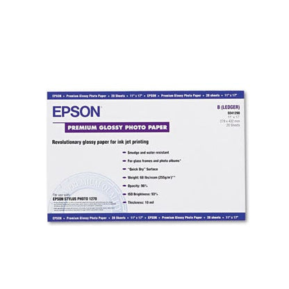 Epson Premium Photo Paper 10.4 Mil 11 X 17 High-gloss White 20/pack - School Supplies - Epson®
