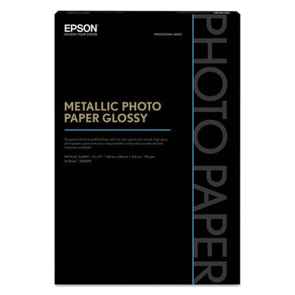 Epson Professional Media Metallic Gloss Photo Paper 5.5 Mil 13 X 19 White 25/pack - School Supplies - Epson®