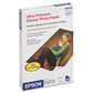 Epson Ultra Premium Glossy Photo Paper 11.8 Mil 4 X 6 Glossy Bright White 60/pack - School Supplies - Epson®