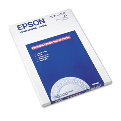 Epson Ultra Premium Photo Paper 10 Mil 11.75 X 16.5 Luster White 50/pack - School Supplies - Epson®