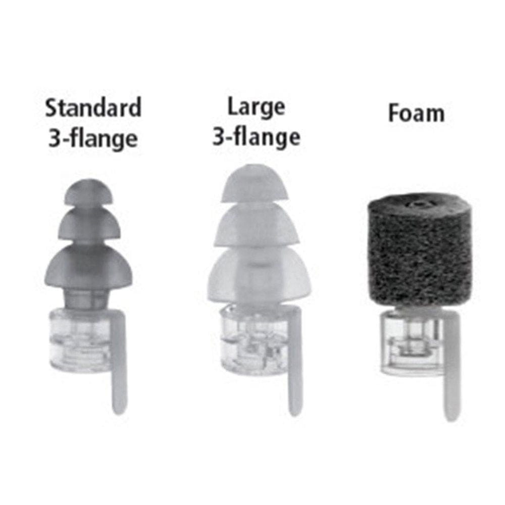ER20XS Earplugs Universal Fit Clear Stem with Standard Large and Foam Tips - Safety Equipment - ER20XS Earplugs