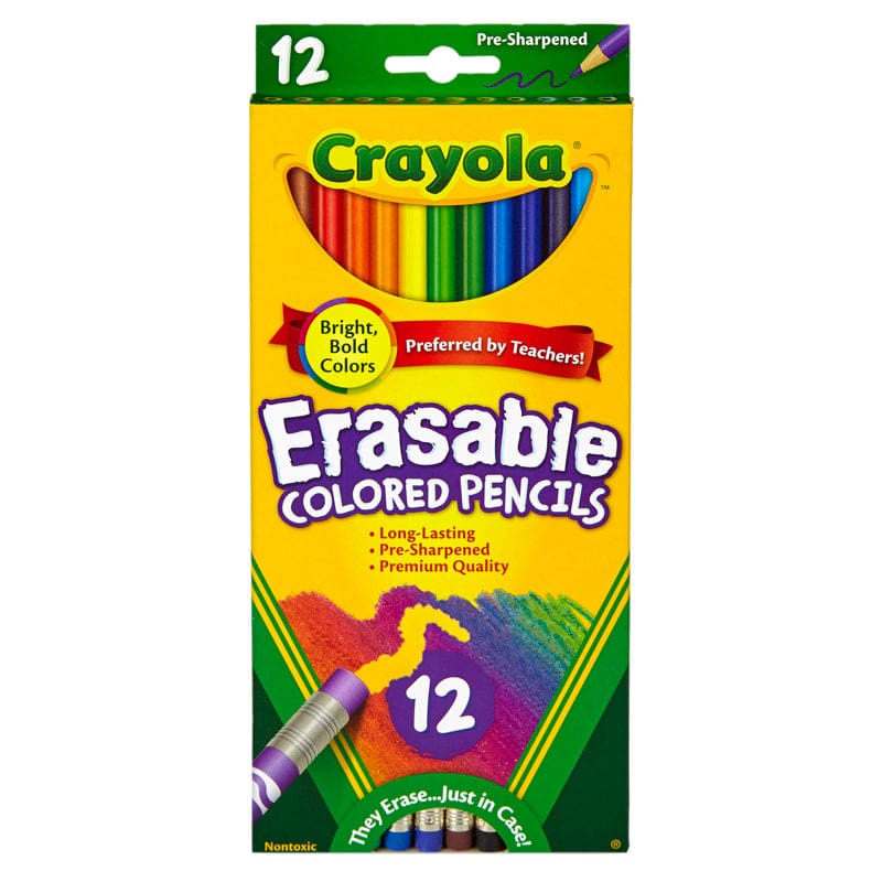 Erasable Colored Pencils 12 Ct (Pack of 10) - Colored Pencils - Crayola LLC