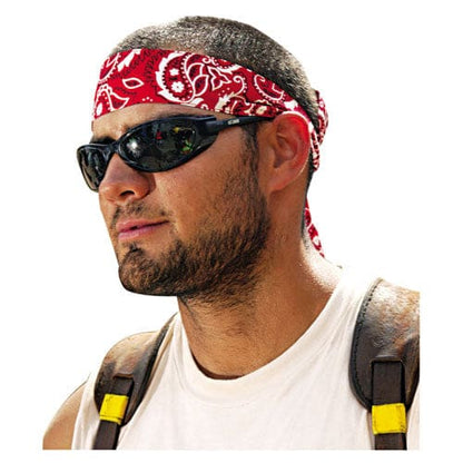 ergodyne Chill-its 6700/6705 Bandana/headband One Size Fits All Red Western - Janitorial & Sanitation - ergodyne®