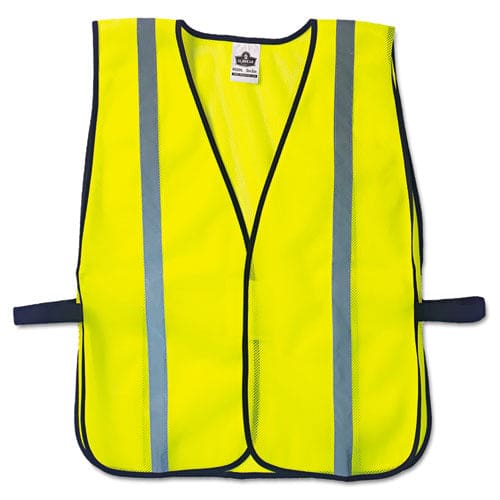 ergodyne Glowear 8020hl Safety Vest Polyester Mesh Hook Closure One Size Fit All Lime - Janitorial & Sanitation - ergodyne®