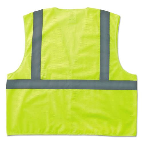 ergodyne Glowear 8205hl Type R Class 2 Super Econo Mesh Safety Vest 2x-large To 3x-large Lime - Janitorial & Sanitation - ergodyne®