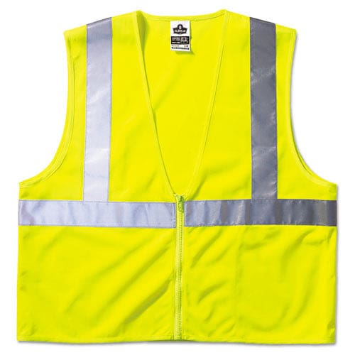 ergodyne Glowear 8210z Class 2 Economy Vest Polyester Mesh Large To X-large Lime - Janitorial & Sanitation - ergodyne®