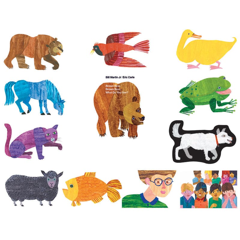 Eric Carle Brown Bear Brown Bear What Do You See Flannelboard Set (Pack of 2) - Flannel Boards - Little Folk Visuals
