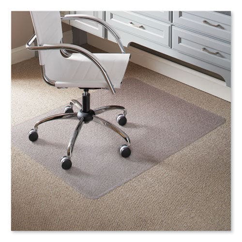 ES Robbins Everlife Light Use Chair Mat For Flat To Low Pile Carpet Rectangular 46 X 60 Clear - Furniture - ES Robbins®
