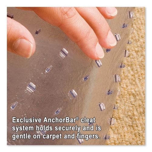 ES Robbins Everlife Light Use Chair Mat For Flat To Low Pile Carpet Rectangular 46 X 60 Clear - Furniture - ES Robbins®