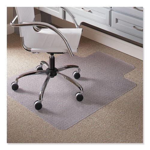ES Robbins Everlife Light Use Chair Mat For Flat To Low Pile Carpet Rectangular With Lip 45 X 53 Clear - Furniture - ES Robbins®