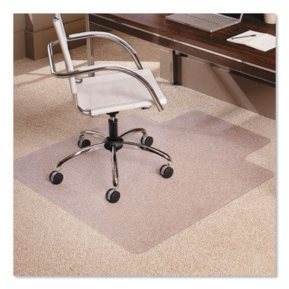 ES Robbins Everlife Moderate Use Chair Mat For Low Pile Carpet Rectangular With Lip 45 X 53 Clear - Furniture - ES Robbins®