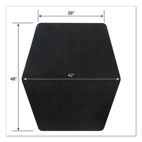ES Robbins Game Zone Chair Mat For Hard Floor/medium Pile Carpet 42 X 46 Black - Furniture - ES Robbins®