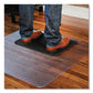 ES Robbins Sit Or Stand Mat For Carpet Or Hard Floors 45 X 53 Clear/black - Janitorial & Sanitation - ES Robbins®
