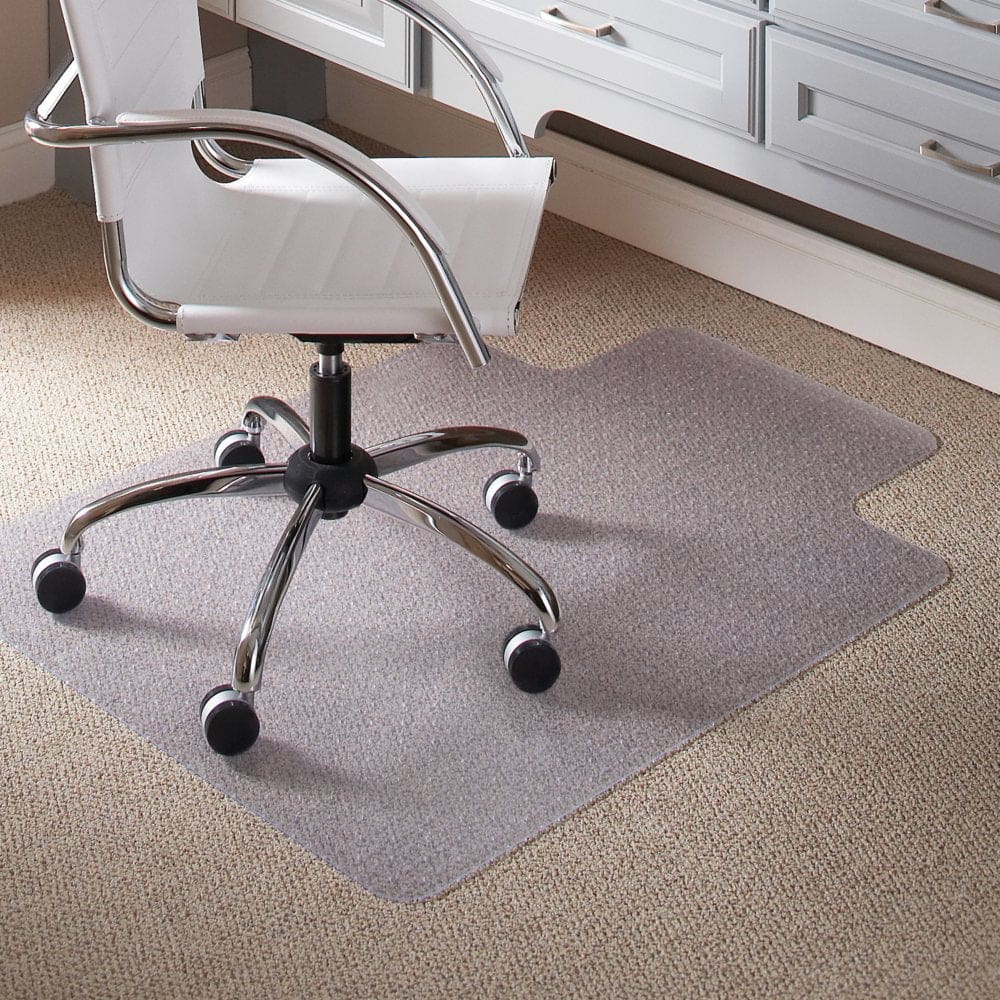 ES Robbins Task Series Chair Mat with AnchorBar for Carpet up to 0.25 36 x 48 Clear - Office Chairs - ES