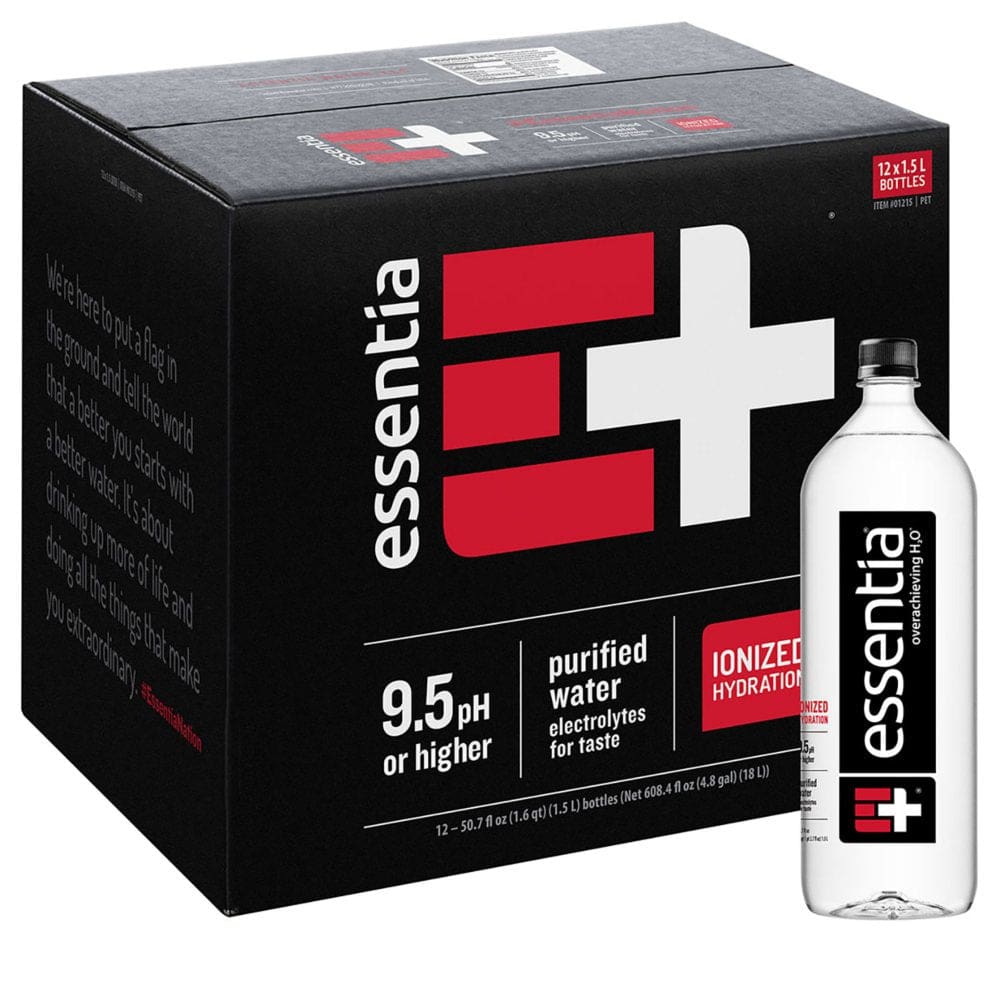 Essentia Bottled Water Ionized Alkaline Water (1.5 L. 12 pk.) - Bottled Water - Essentia Bottled