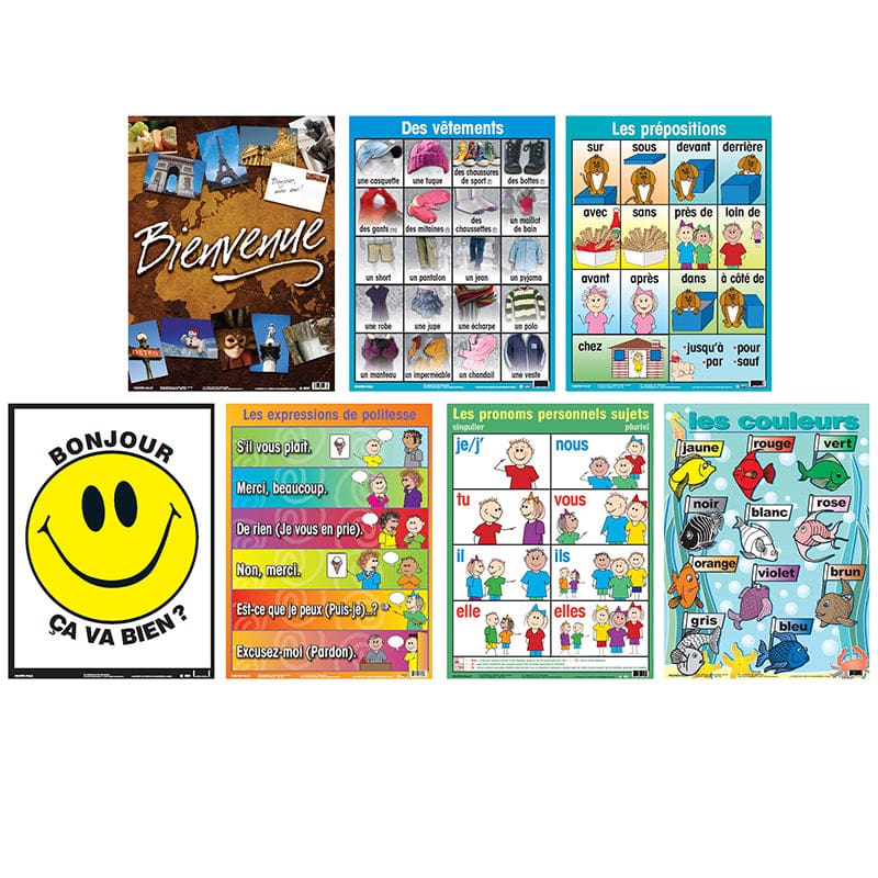Essential Clss Posters Set 2 French - Charts - Poster Pals