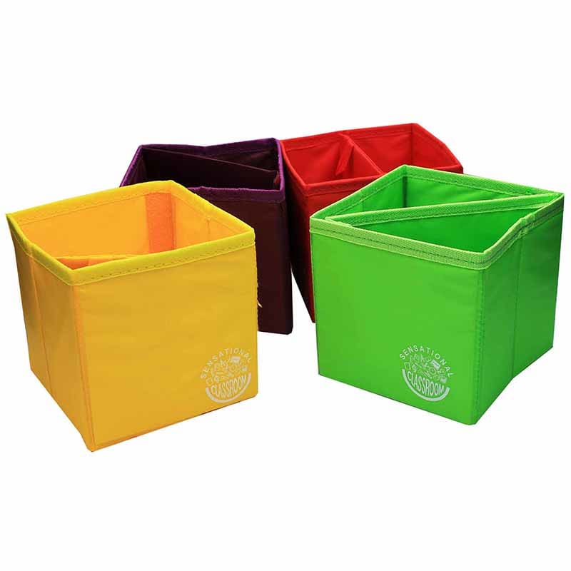 Essential Collapsible Storage Bx 4 (Pack of 3) - Storage Containers - Primary Concepts Inc