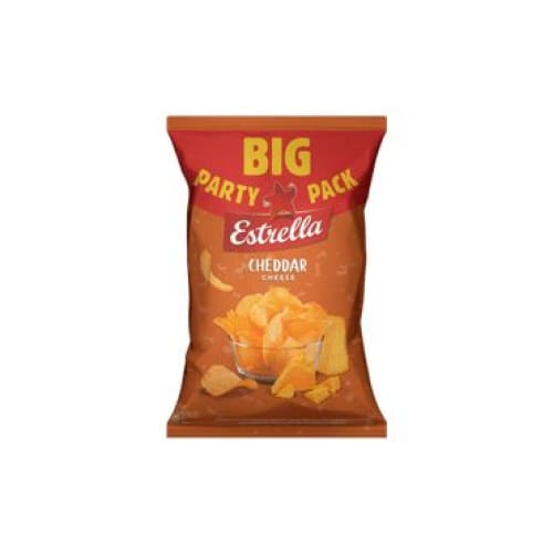 ESTRELLA Cheddar Flavor Wavy Potato Chips 8.82 oz. (250 g.) - Estrella
