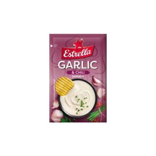 ESTRELLA DIPMIX Garlic & Hot Paprika Flavors Chips Sauce 0.46 oz. (13 g.) - ESTRELLA
