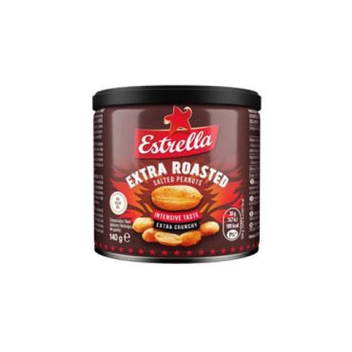 ESTRELLA Double Roasted Peanuts with Salt 4.94 oz. (140 g.) - Estrella