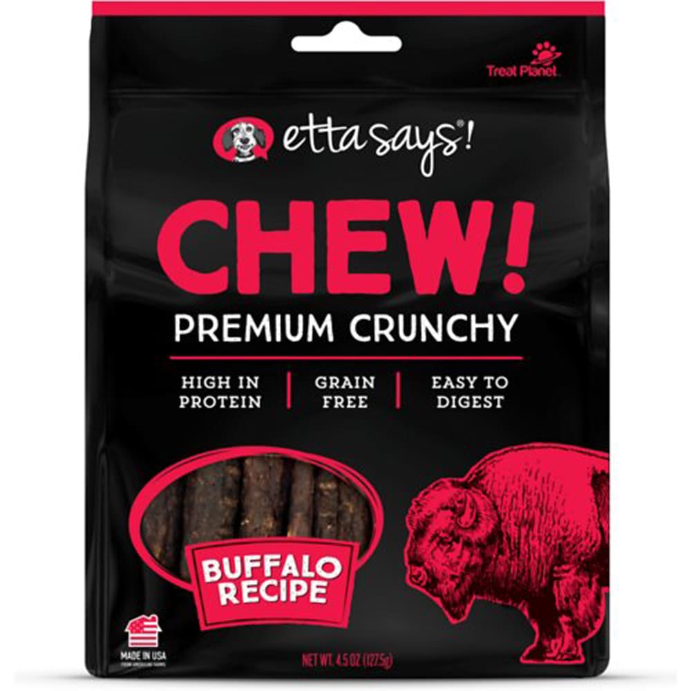 Etta Says Chew! Premium Crunchy Buffalo Chew; Wt 4.5Oz - Pet Supplies - Etta Says!