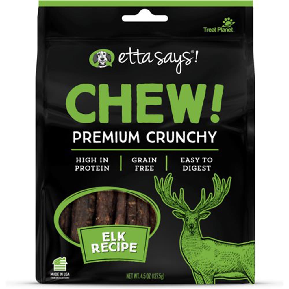 Etta Says Chew! Premium Crunchy Elk Chew; Wt 4.5Oz - Pet Supplies - Etta Says!