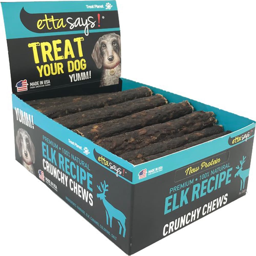 Etta Says Dog Crunchy Chew Elk 4.5 Inches 36 Count - Pet Supplies - Etta Says!