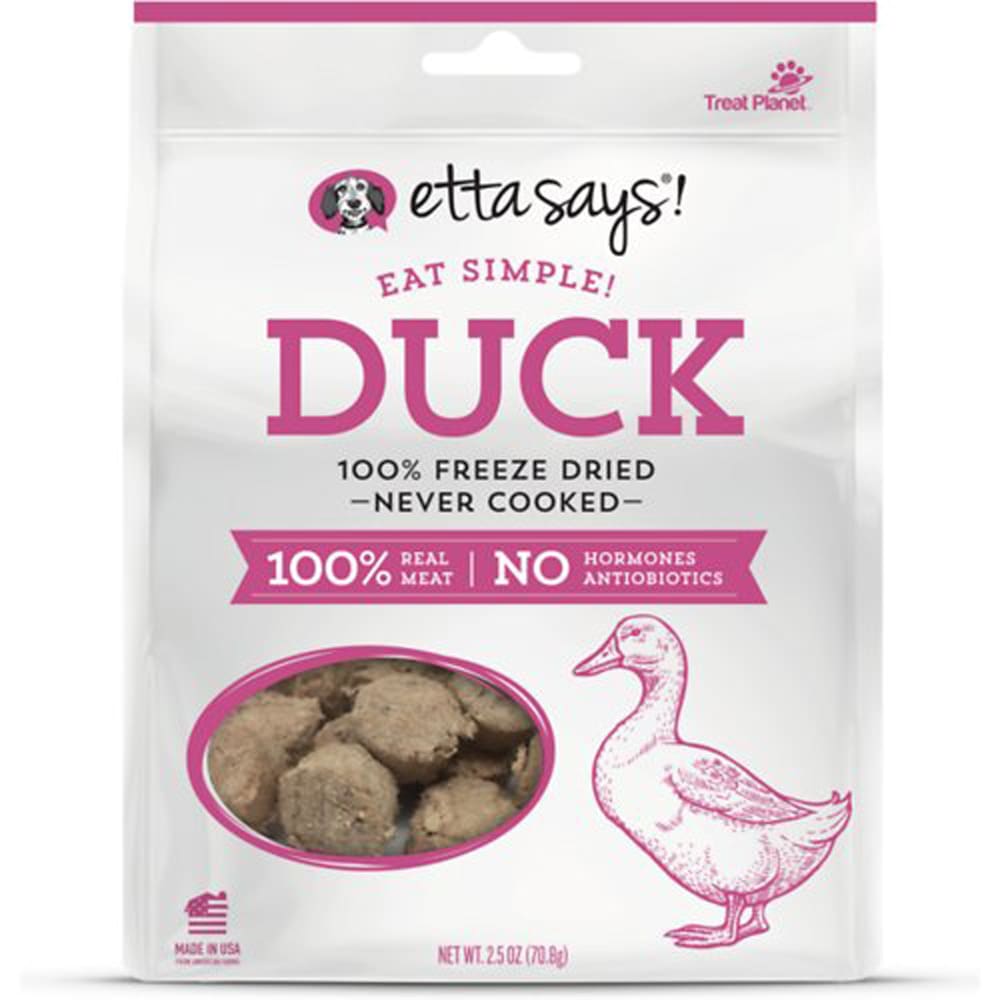 Etta Says Eat Simple! 100% Freeze Dried Duck; Wt 2.5Oz - Pet Supplies - Etta Says!