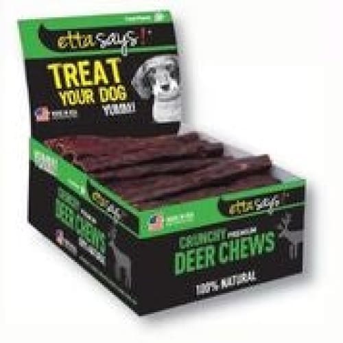 Etta Says! Premium Crunchy - 4.5 Inch Deer Pos - Sold As Display Box Only - Note Individual Units Not Upc Labeled - Pet Supplies - Etta