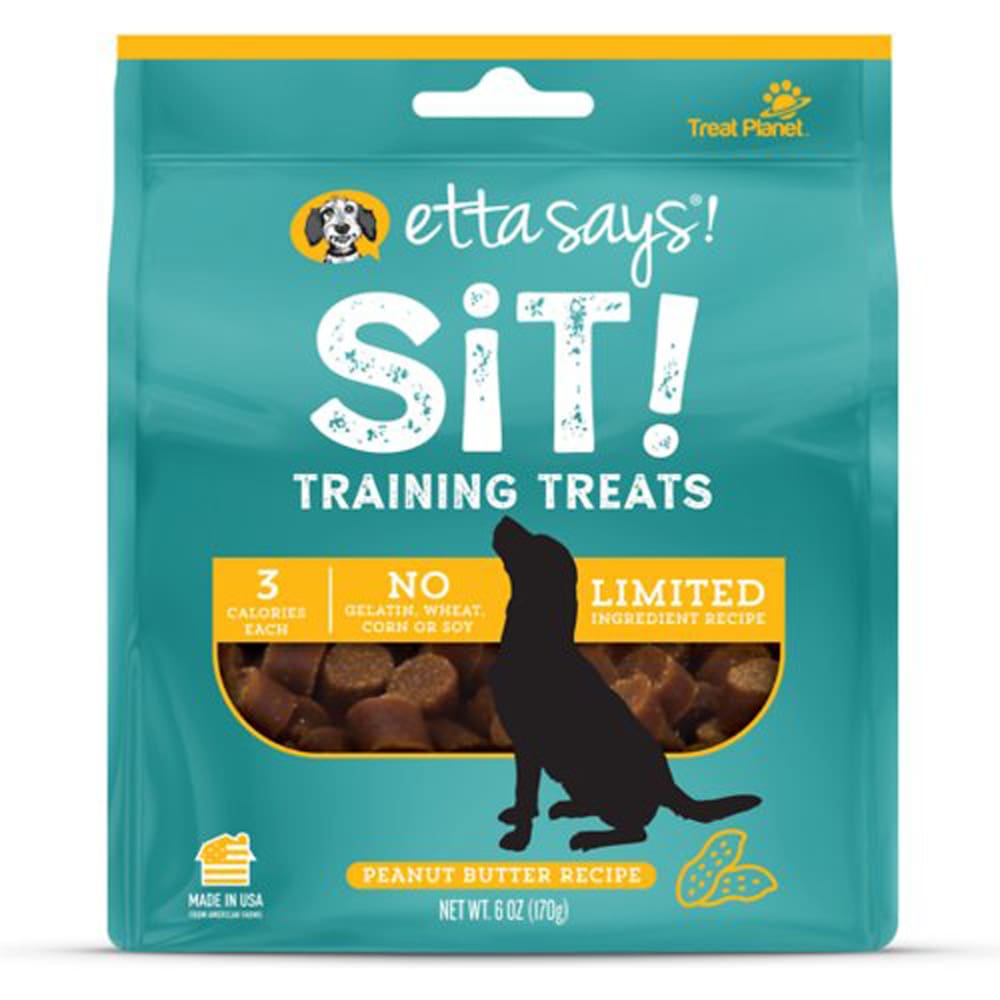 Etta Says Sit! Training Treats Peanut Butter Recipe; wt 6oz - Pet Supplies - Etta Says!