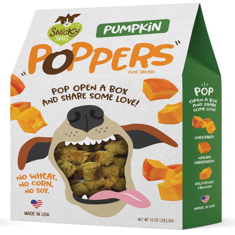 Etta Says! Snicky Snacks Dog Poppers Pumpkin 10 Oz - Pet Supplies - Etta Says!