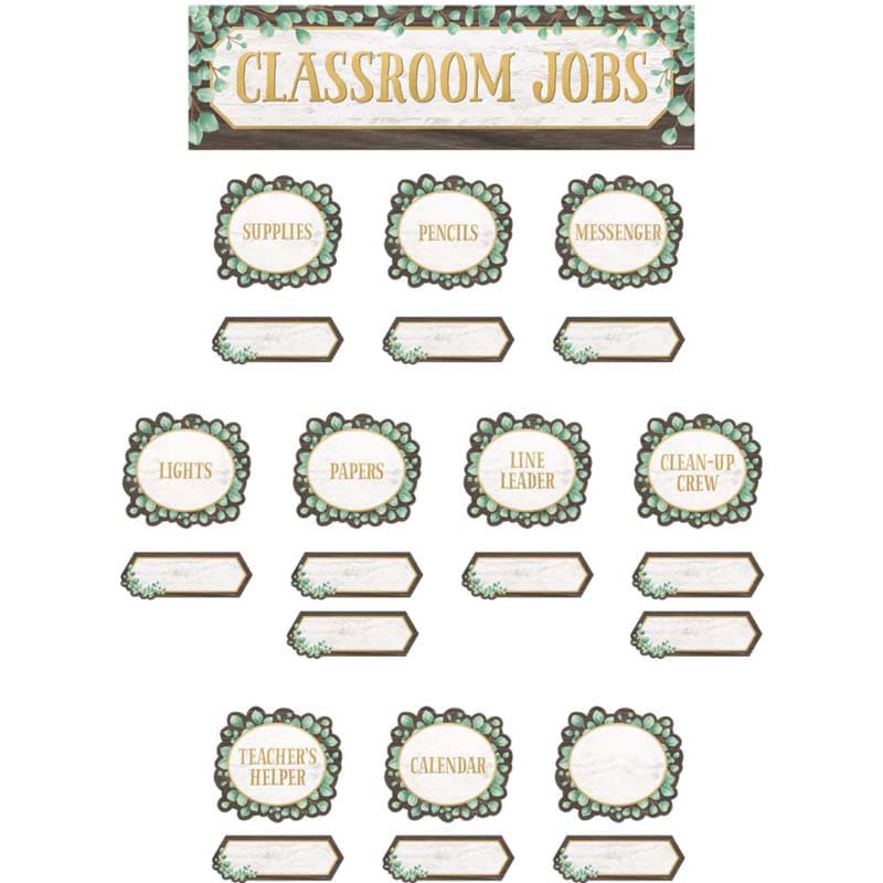 Eucalyptus Clssroom Jobs Mini Bb St (Pack of 6) - Classroom Theme - Teacher Created Resources