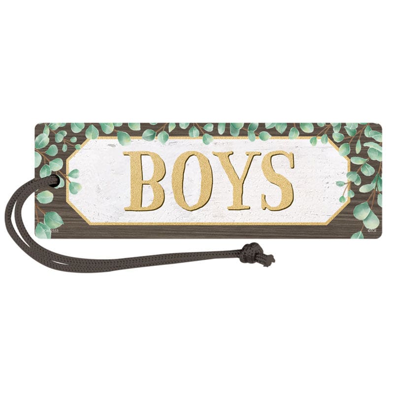 Eucalyptus Magnetic Boys Pass (Pack of 12) - Hall Passes - Teacher Created Resources