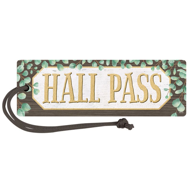 Eucalyptus Magnetic Hall Pass (Pack of 12) - Hall Passes - Teacher Created Resources