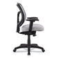 Eurotech Apollo Mid-back Mesh Chair 18.1 To 21.7 Seat Height Silver Seat Silver Back Black Base - Furniture - Eurotech