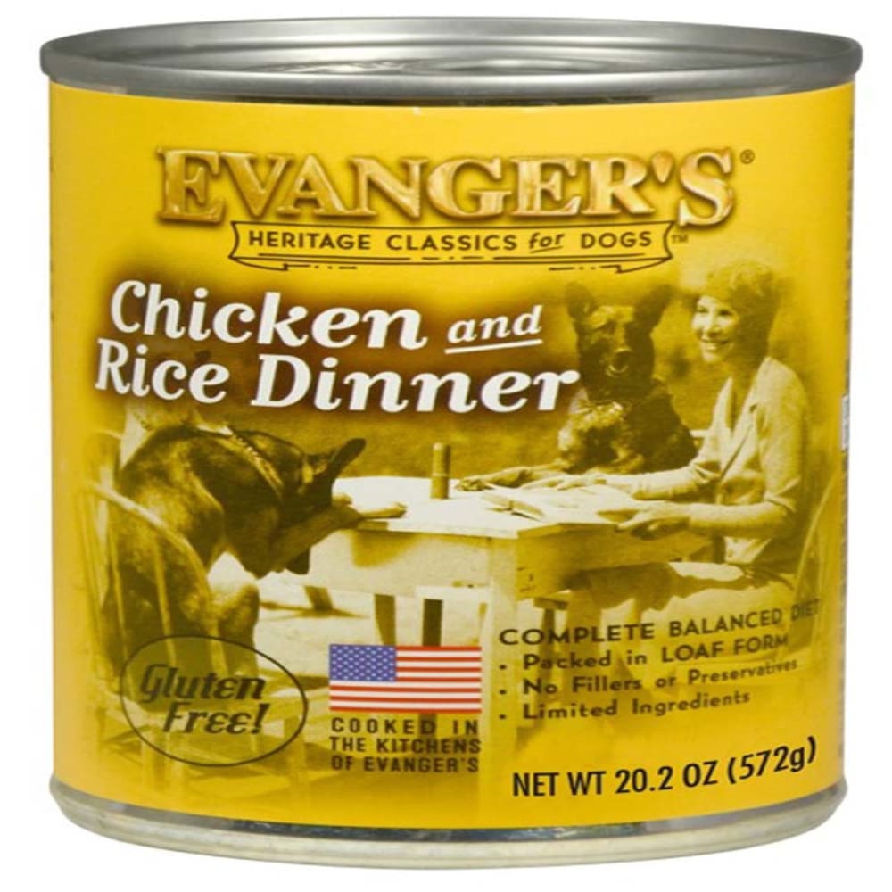 Evangers Heritage Classic Chicken and Rice Dinner Canned Dog Food 12Ea/20.2 Oz 12 Pk - Pet Supplies - Evangers