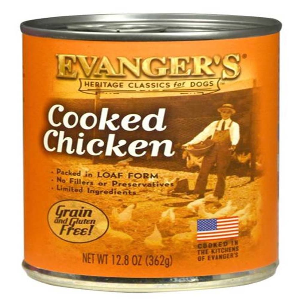Evangers Heritage Classic Cooked Chicken Canned Dog Food 12.8 oz 12 Pack - Pet Supplies - Evangers