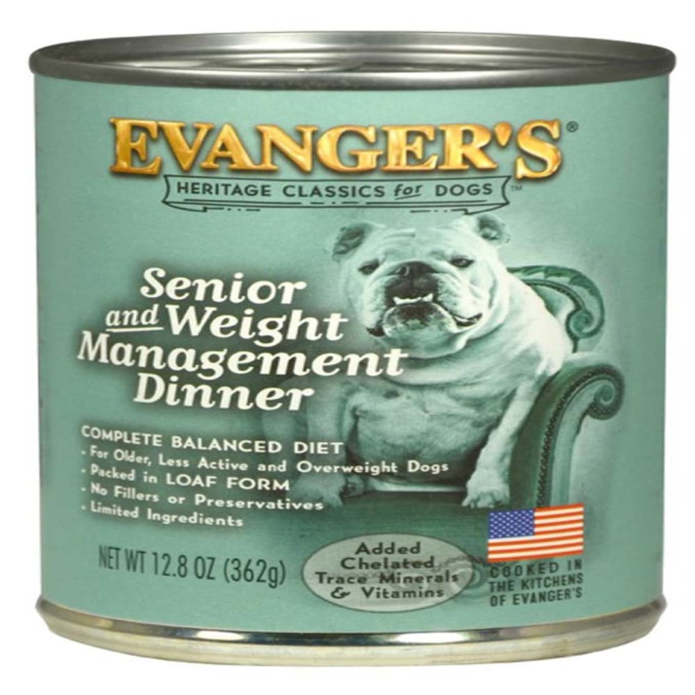 Evangers Heritage Classic Senior-Weight Management Canned Dog Food 12.8 oz 12 Pack - Pet Supplies - Evangers