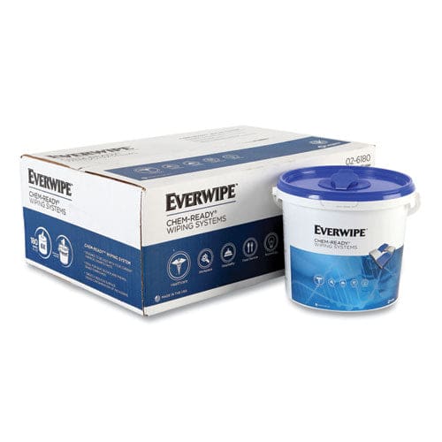 Everwipe Chem-ready Dry Wipes 5 X 2.16 White 180/roll 6 Rolls/carton - Janitorial & Sanitation - Everwipe™