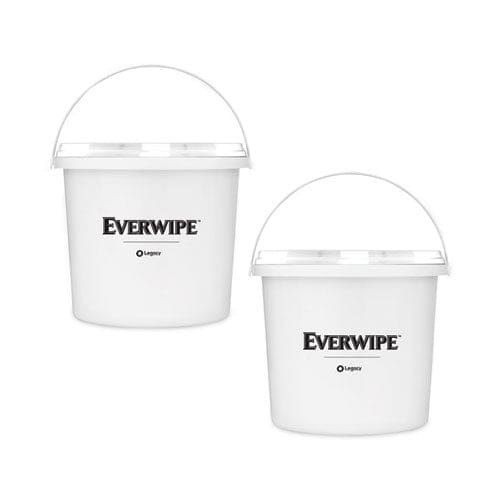 Everwipe High Volume Wet Wipe Centerpull Resealable Bucket 12 X 12 X 12 White 2/carton - Janitorial & Sanitation - Everwipe™