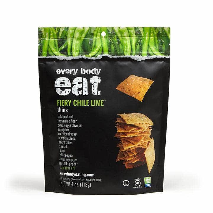 EVERY BODY EAT EVERY BODY EAT Thins Fiery Chile Lime, 4 oz