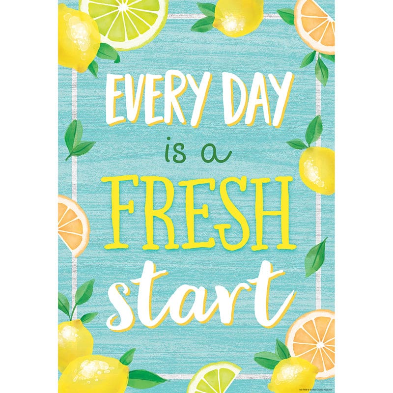 Every Day Is A Fresh Start Positive Poster (Pack of 12) - Motivational - Teacher Created Resources