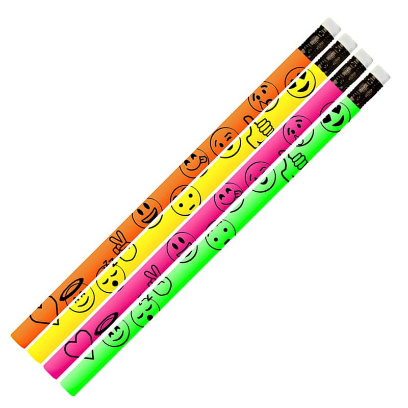 Everyday Emojis Pencil 12 Pk (Pack of 12) - Pencils & Accessories - Musgrave Pencil Co Inc