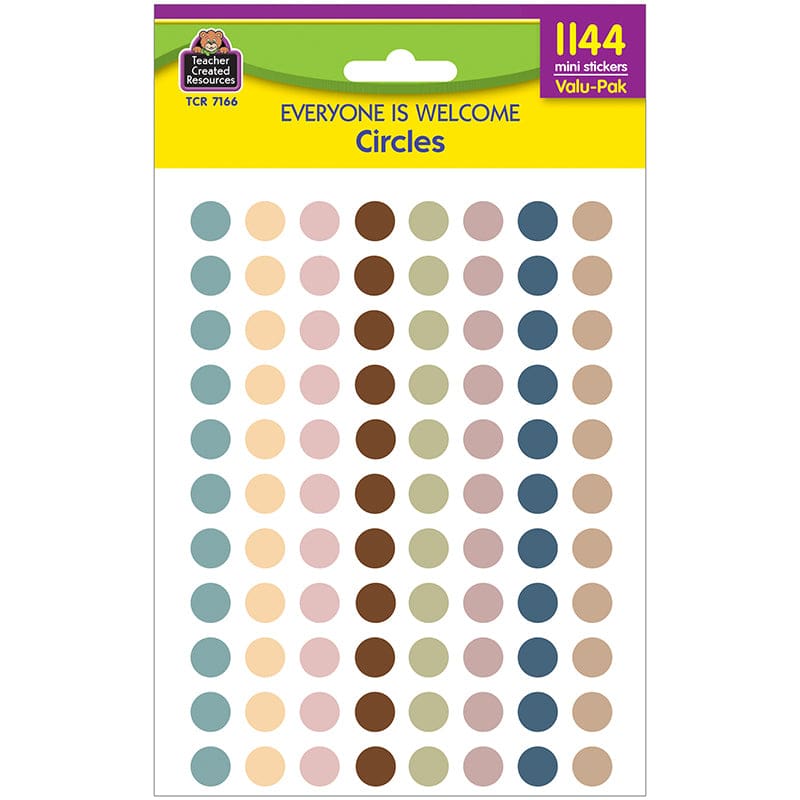 Everyone Circles Mini Stickers Pk (Pack of 10) - Stickers - Teacher Created Resources