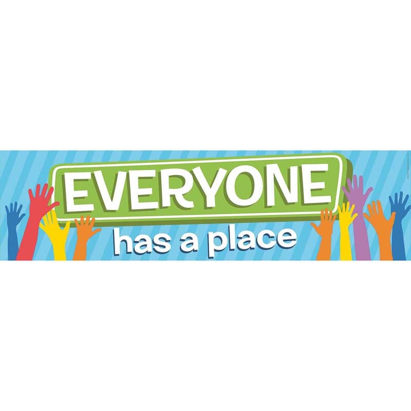 Everyone Has A Place Banner A Teachable Town (Pack of 10) - Banners - Eureka