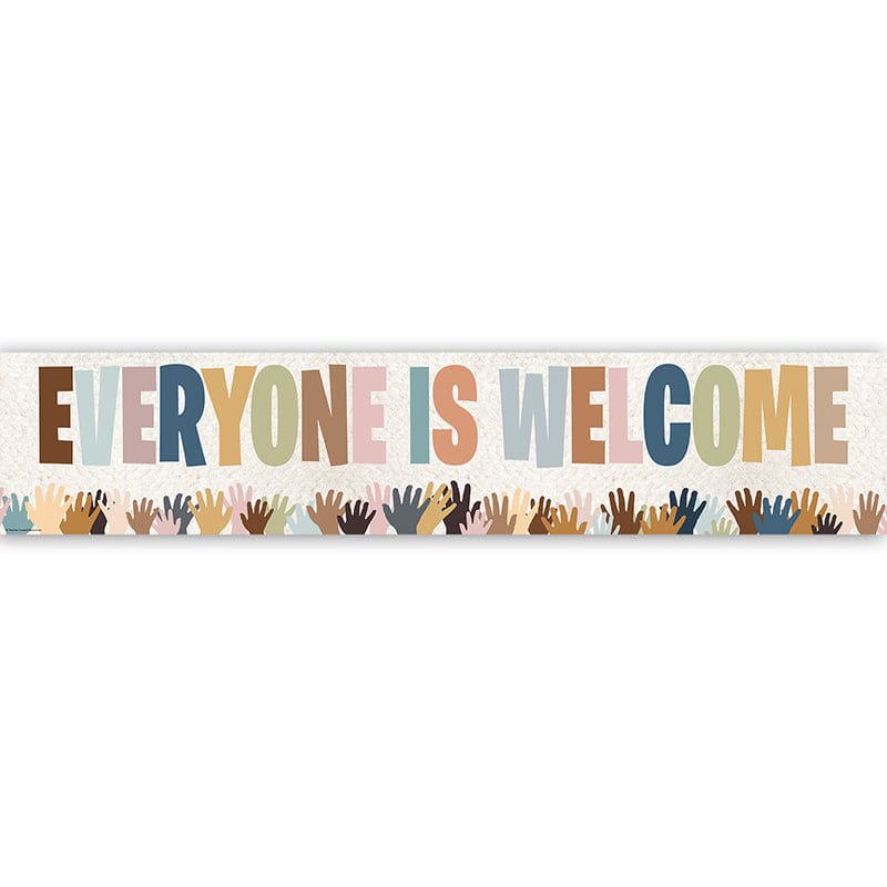 Everyone Is Welcome Hands Banner (Pack of 10) - Banners - Teacher Created Resources