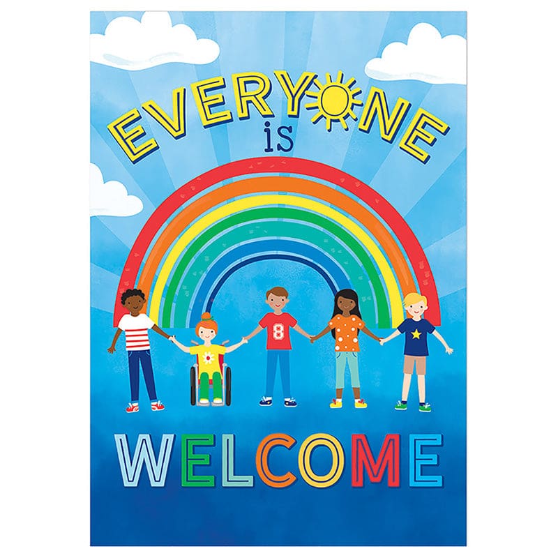 Everyone Is Welcome Poster (Pack of 12) - Classroom Theme - Eureka