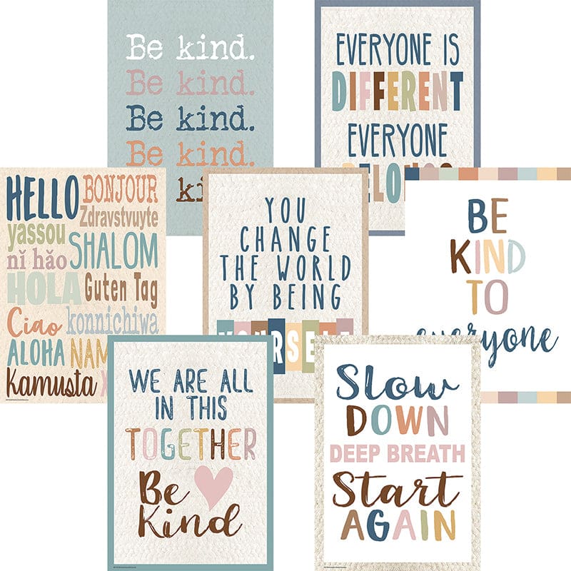 Everyone Is Welcome Poster St 7 Pcs - Classroom Theme - Teacher Created Resources